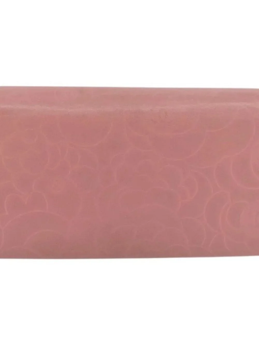 CHANEL Camelia Long Wallet Lamb Skin Pink CC Auth YKZ410